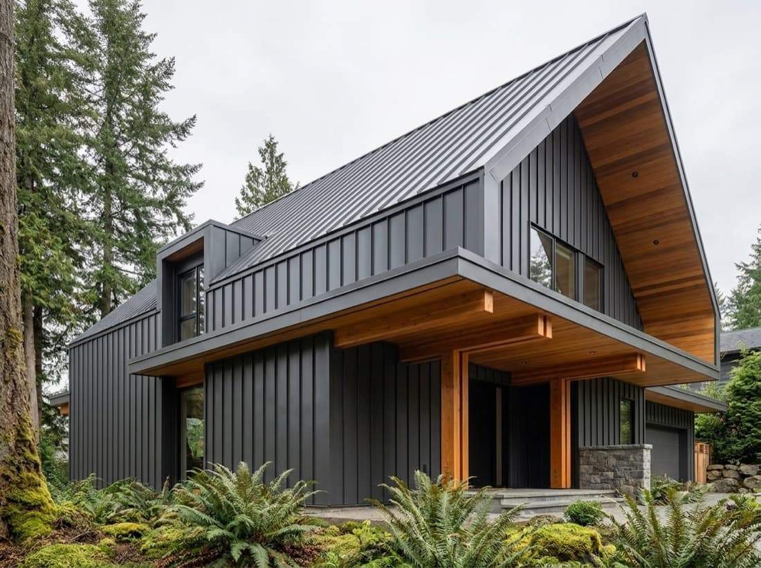 Cascadia Colour & Coating Spec Sheet finish on a BC exterior